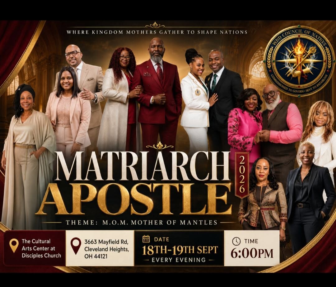 Matriarch Apostle 2026, Mother of Mantles, September 18 and 19 at 6:00 PM in Cleveland Heights, Ohio