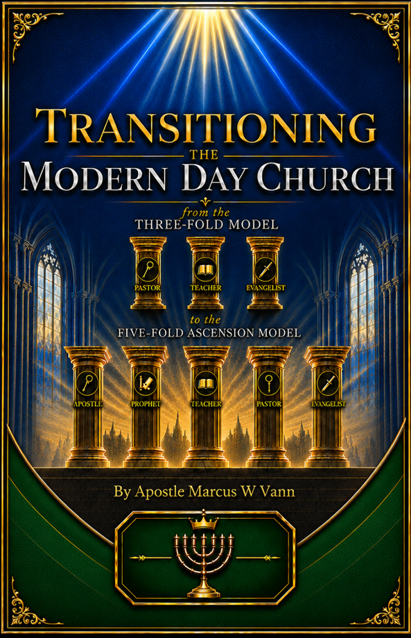 Transitioning the Modern Day Church book cover by Apostle Marcus W. Vann